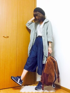 「FINAL DECISION（ファイナルディシジョン）のアイテム」を使った、ゆゆゆり。さん（レディース・160cm）の秋コーディネート