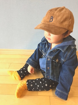 「GAPbaby」｜mitsuba1119さん（キッズ・70cm）の秋コーディネート