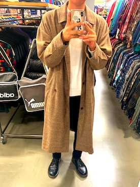 「Dr. Martens（ドクターマーチン）のDr.Martens / ドクターマーチン 1461 3EYE GIBSON SHOE 3ホール ギブソン シューズ ブーツ（ブーツ）」を使った、マックスむらゆさん（メンズ・175cm）の冬コーディネート