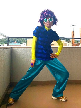 「GALLERIE（ギャレリー）のアイテム（Tシャツ/カットソー）」を使った、カラフルカモーンさん（レディース・160cm）の春コーディネート