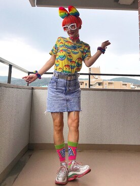 「ribbon」｜カラフルカモーンさん（レディース・160cm）の夏コーディネート