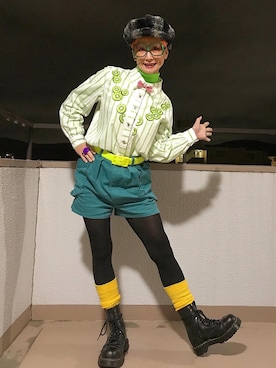 「KIWI」｜カラフルカモーンさん（レディース・160cm）の冬コーディネート