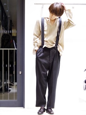 アライ@youtubeさん（メンズ・176cm）の春コーディネート