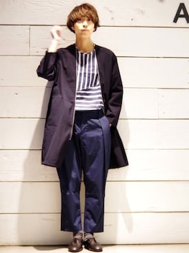 アライ@youtubeさん（メンズ・176cm）の春コーディネート