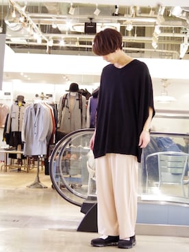 「Lui's（ルイス）のアイテム（その他トップス）」を使った、アライ@youtubeさん（メンズ・176cm）の春コーディネート