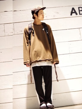 アライ@youtubeさん（メンズ・176cm）の春コーディネート