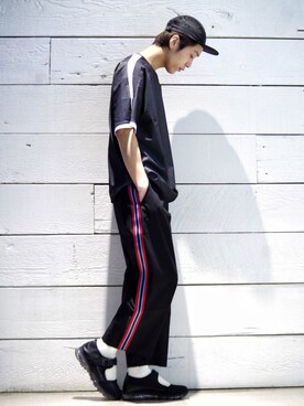 アライ@youtubeさん（メンズ・176cm）の春コーディネート