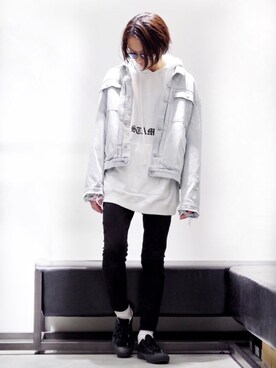「STAMPD（スタンプド）のアイテム（ジャケット/アウター）」を使った、アライ@youtubeさん（メンズ・176cm）の秋コーディネート