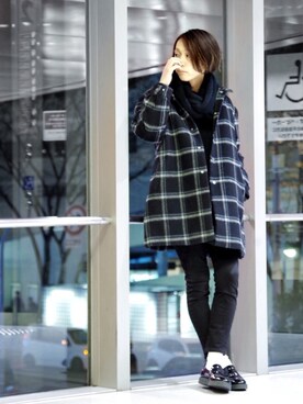 「Lui's（ルイス）のアイテム（その他アウター）」を使った、アライ@youtubeさん（メンズ・176cm）の冬コーディネート