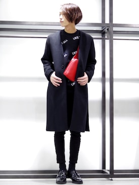 アライ@youtubeさん（メンズ・176cm）の冬コーディネート