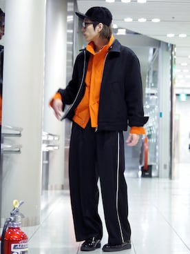 アライ@youtubeさん（メンズ・176cm）の冬コーディネート