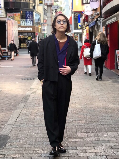【LONDON BROWN/ロンドン ブラウン】 レザースリッパサンダル バブーシュを使った人気ファッションコーディネート（季節：12月～2月） - WEAR