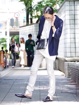 アライ@youtubeさん（メンズ・176cm）の春コーディネート