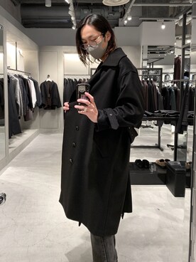 「lot holon（ロットホロン）のアイテム（その他アウター）」を使った、アライ@youtubeさん（メンズ・176cm）の秋コーディネート