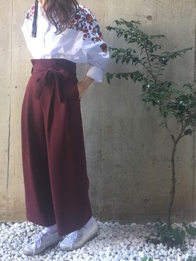 「タッセルイヤリング」｜s/a/w/aさん（レディース・159cm）の冬コーディネート