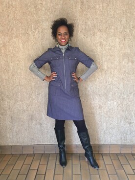 「Talbots（タルボット）のアイテム」を使った、Lisa Yorkさん（レディース・175cm）の春コーディネート