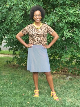 「Talbots（タルボット）のアイテム」を使った、Lisa Yorkさん（レディース・175cm）の夏コーディネート