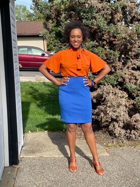 「chic」｜Lisa Yorkさん（レディース・175cm）の春コーディネート