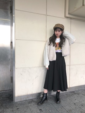 「ミディスカート」｜reina_nishizumiさん（レディース・164cm）の秋コーディネート