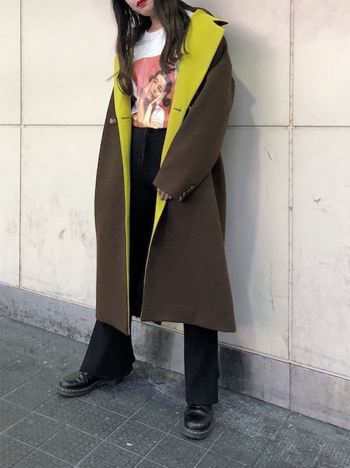 Reina Nishizumi Jouetie Jouetieのチェスターコートを使ったコーディネート Wear