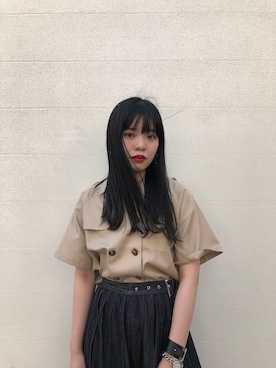 「ミディスカート」｜reina_nishizumiさん（レディース・164cm）の春コーディネート