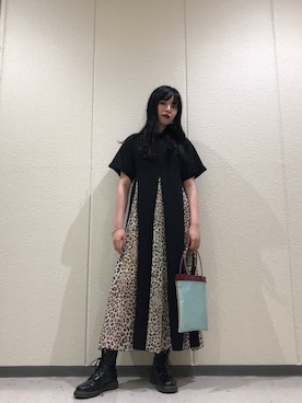「レオパードワンピース」｜reina_nishizumiさん（レディース・164cm）の夏コーディネート