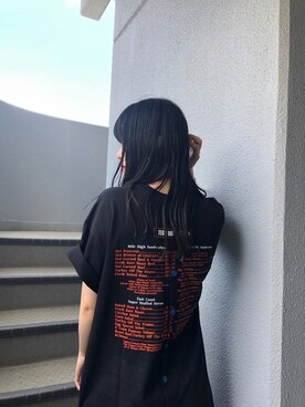 「バックオープンTシャツ」｜reina_nishizumiさん（レディース・164cm）の夏コーディネート