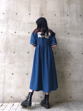 Jouetie ジュエティ の フロントジップボーリングシャツワンピース ワンピース Wear