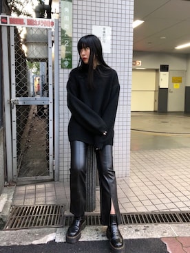 「チャイナニット」｜reina_nishizumiさん（レディース・164cm）の冬コーディネート