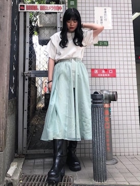 「ミディスカート」｜reina_nishizumiさん（レディース・164cm）の春コーディネート
