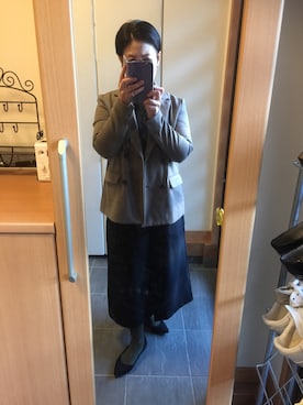 「HVC（エイチブイシー）のアイテム（ジャケット/アウター）」を使った、みなんさん（レディース・152cm）の冬コーディネート