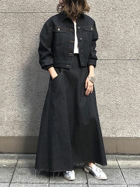 「&g'aime（アンジェム）のアイテム（ジャケット/アウター）」を使った、yui(&g'aime)さん（レディース・157cm）の冬コーディネート