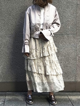 「&g'aime（アンジェム）のアイテム（ジャケット/アウター）」を使った、yui(&g'aime)さん（レディース・157cm）の冬コーディネート