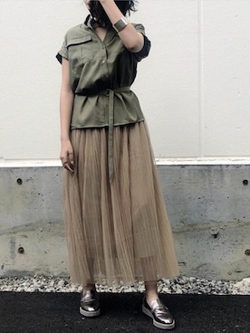 yui(&g'aime)さん（レディース・157cm）の春コーディネート