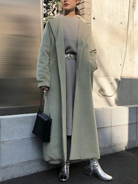 「&g'aime（アンジェム）のアイテム（ジャケット/アウター）」を使った、yui(&g'aime)さん（レディース・160cm）の冬コーディネート