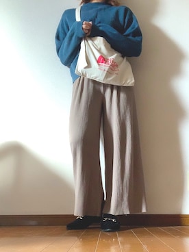 「GORGE（ゴージ）のアイテム（シューズ）」を使った、ＨＡＲＵＫＡさん（レディース・154cm）の冬コーディネート