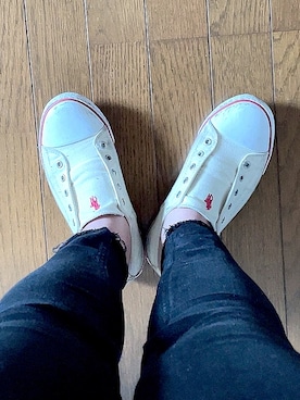 Polo Ralph Lauren ポロラルフローレン のスニーカー ベージュ系 を使ったレディース人気ファッションコーディネート Wear