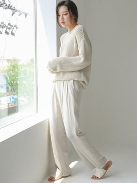 「croire（クルア）のアイテム」を使った、croire_seoulさん（レディース・166cm）の春コーディネート