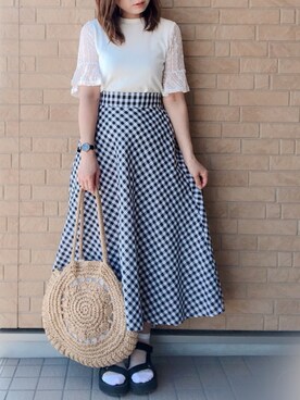 hitomiさん（レディース・157cm）の夏コーディネート
