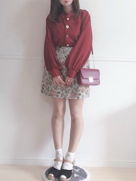 「袖ボリューム」｜「アイテム（レッグウェア）」を使った、hitomiさん（レディース・158cm）の夏コーディネート