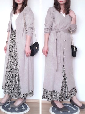 「Mode et Jacomo（モードエジャコモ）のアイテム（パンプス）」を使った、hitomiさん（レディース・158cm）の秋コーディネート