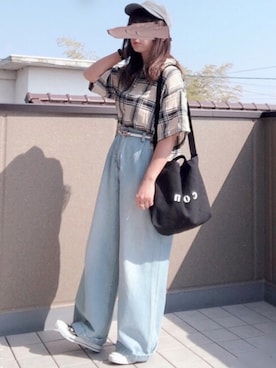 「ZOZOでしか買えない」｜「アイテム（その他）」を使った、hitomiさん（レディース・158cm）の春コーディネート