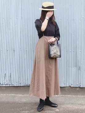 「polcadot」｜「アイテム（バレエシューズ）」を使った、hitomiさん（レディース・158cm）の春コーディネート