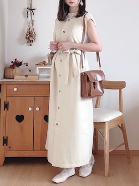 「AmbreNeige」｜「アイテム（バレエシューズ）」を使った、hitomiさん（レディース・158cm）の夏コーディネート