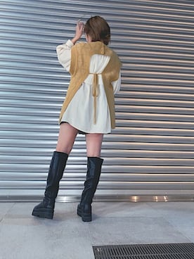 「LIFE's（ライフズ）のアイテム」を使った、momo.さん（レディース・153cm）の秋コーディネート