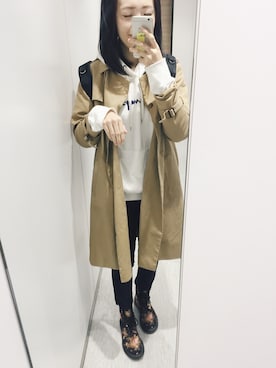 「wearhalloween2017」｜「アイテム（トレンチコート）」を使った、i kan さん（レディース・165cm）の秋コーディネート