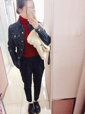 「バーバリー」｜「アイテム（その他シューズ）」を使った、i kan さん（レディース・165cm）の秋コーディネート