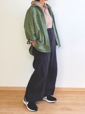 「おうちスタイル」｜「アイテム（その他アウター）」を使った、タナカさん（レディース・158cm）の春コーディネート