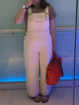 「asos（エイソス）のアイテム（オールインワン・サロペット）」を使った、キャシーさん（レディース・160cm）の夏コーディネート
