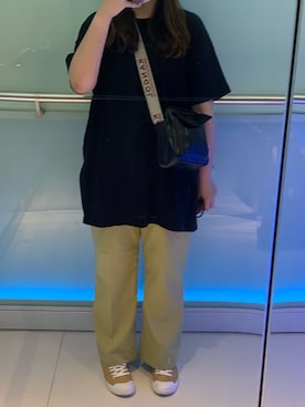 「Honeys（ハニーズ）のアイテム（チュニック）」を使った、キャシーさん（レディース・160cm）の春コーディネート